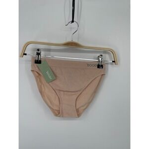 Boody Classic Bikini Women's Small Nude Full Coverage Ribbed Waist Underwear NWT